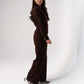Love Laura Utility Jumpsuit In Chocolate