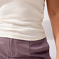 Love Laura V-Neck Vest Top In Cream