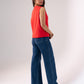 Love Laura Wide Leg Jeans In Dark Wash
