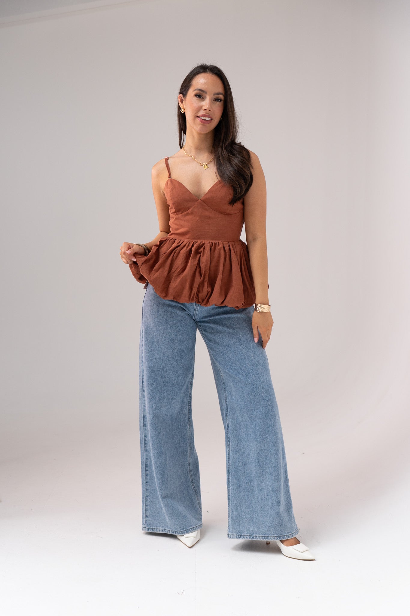 Love Laura Wide Leg Jeans In Light Wash