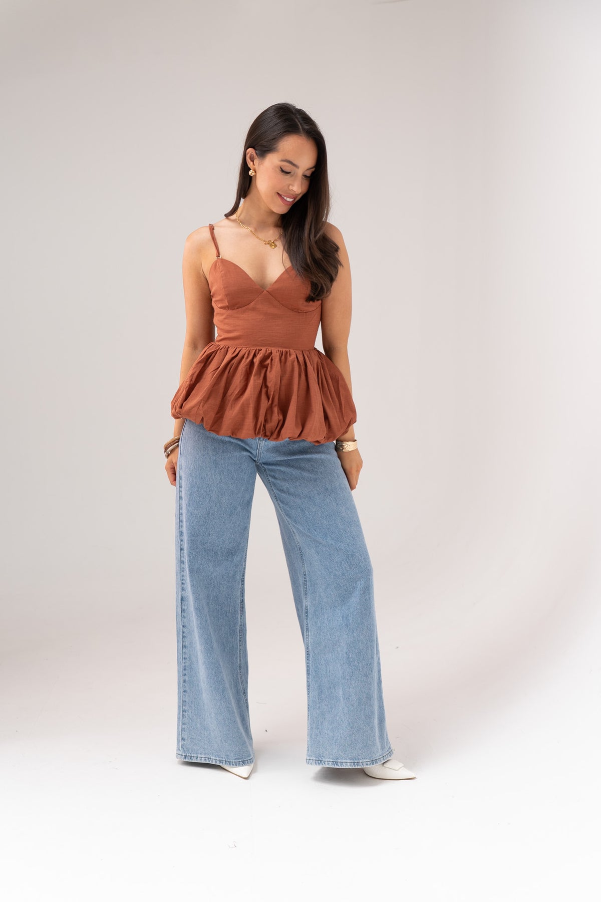 Love Laura Wide Leg Jeans In Light Wash