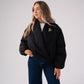 Love Laura Statement Collar Jacket In Black