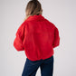Love Laura Statement Collar Jacket In Red