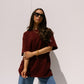 Love Laura T-Shirt In Burgundy