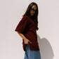 Love Laura T-Shirt In Burgundy