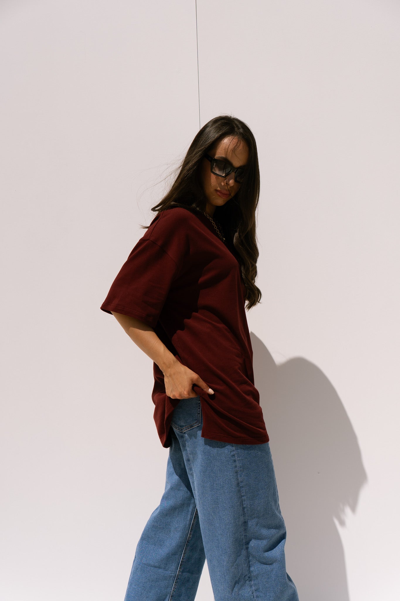 Love Laura T-Shirt In Burgundy