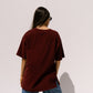 Love Laura T-Shirt In Burgundy