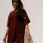 Love Laura T-Shirt In Burgundy