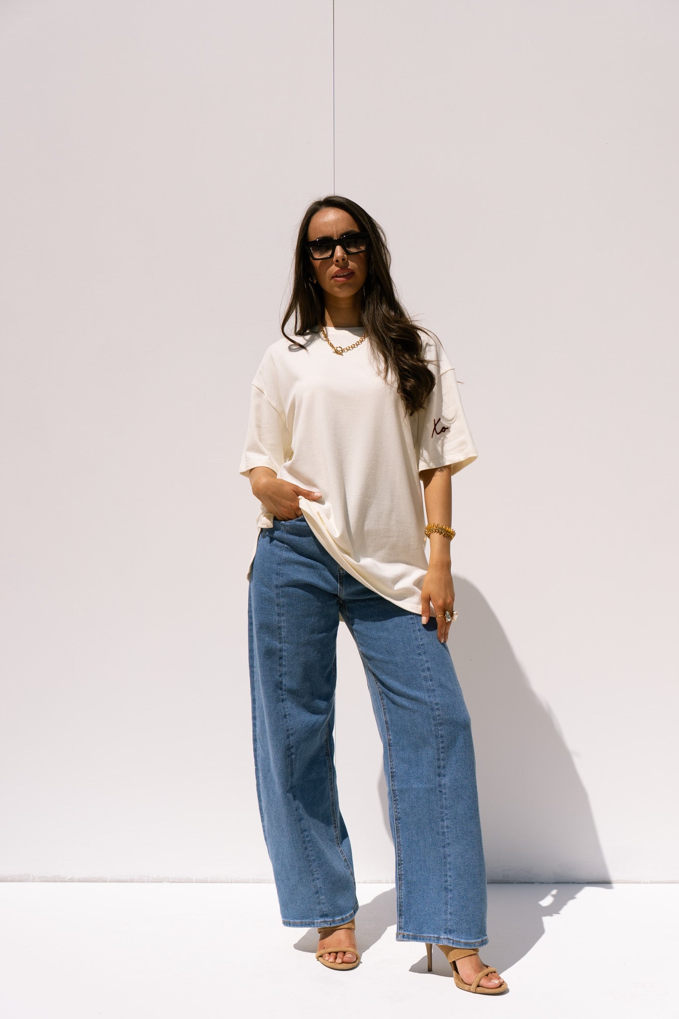 Love Laura T-Shirt In Cream