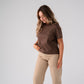 Love Laura Basic T-Shirt In Chocolate