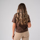 Love Laura Basic T-Shirt In Chocolate