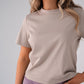 Love Laura Basic T-Shirt In Taupe