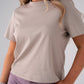 Love Laura Basic T-Shirt In Taupe