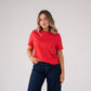 Love Laura Basic T-Shirt In Red