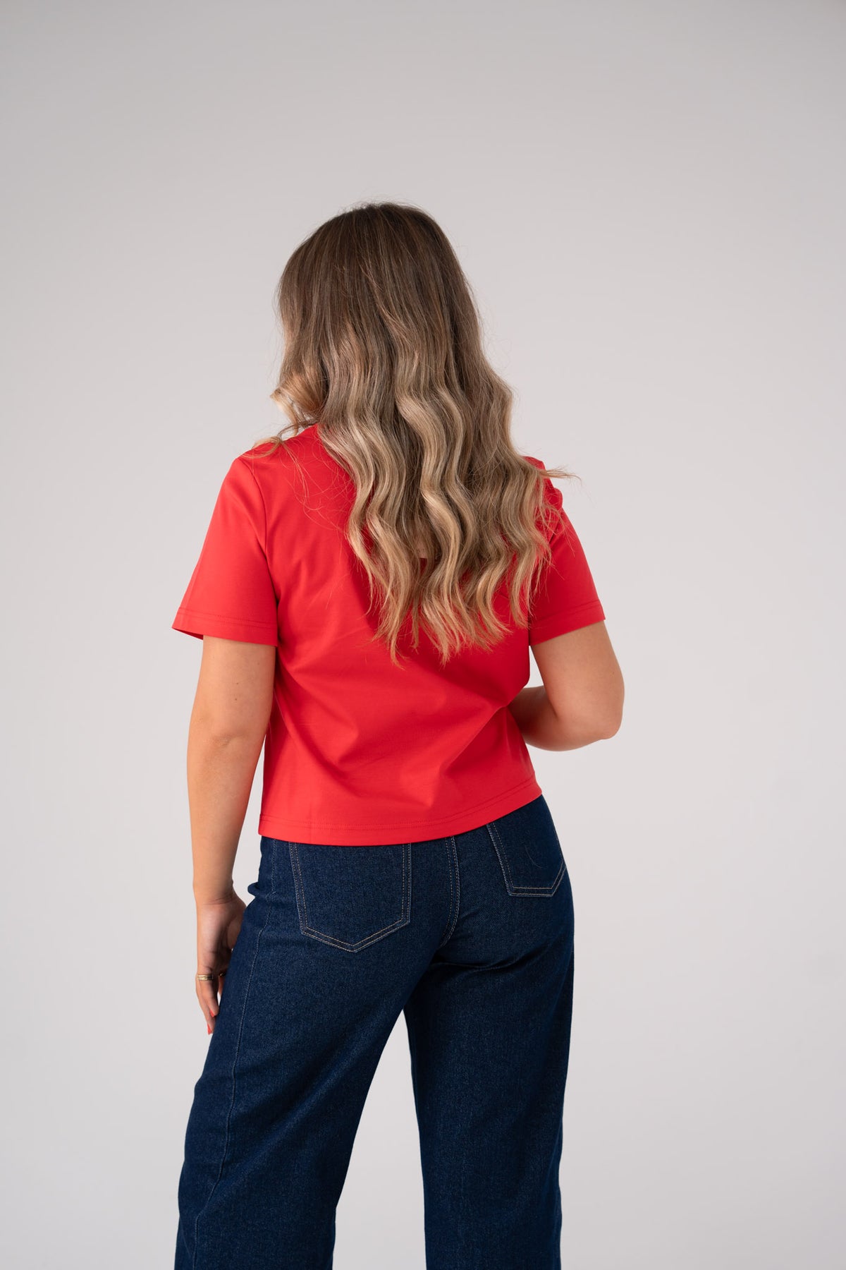Love Laura Basic T-Shirt In Red