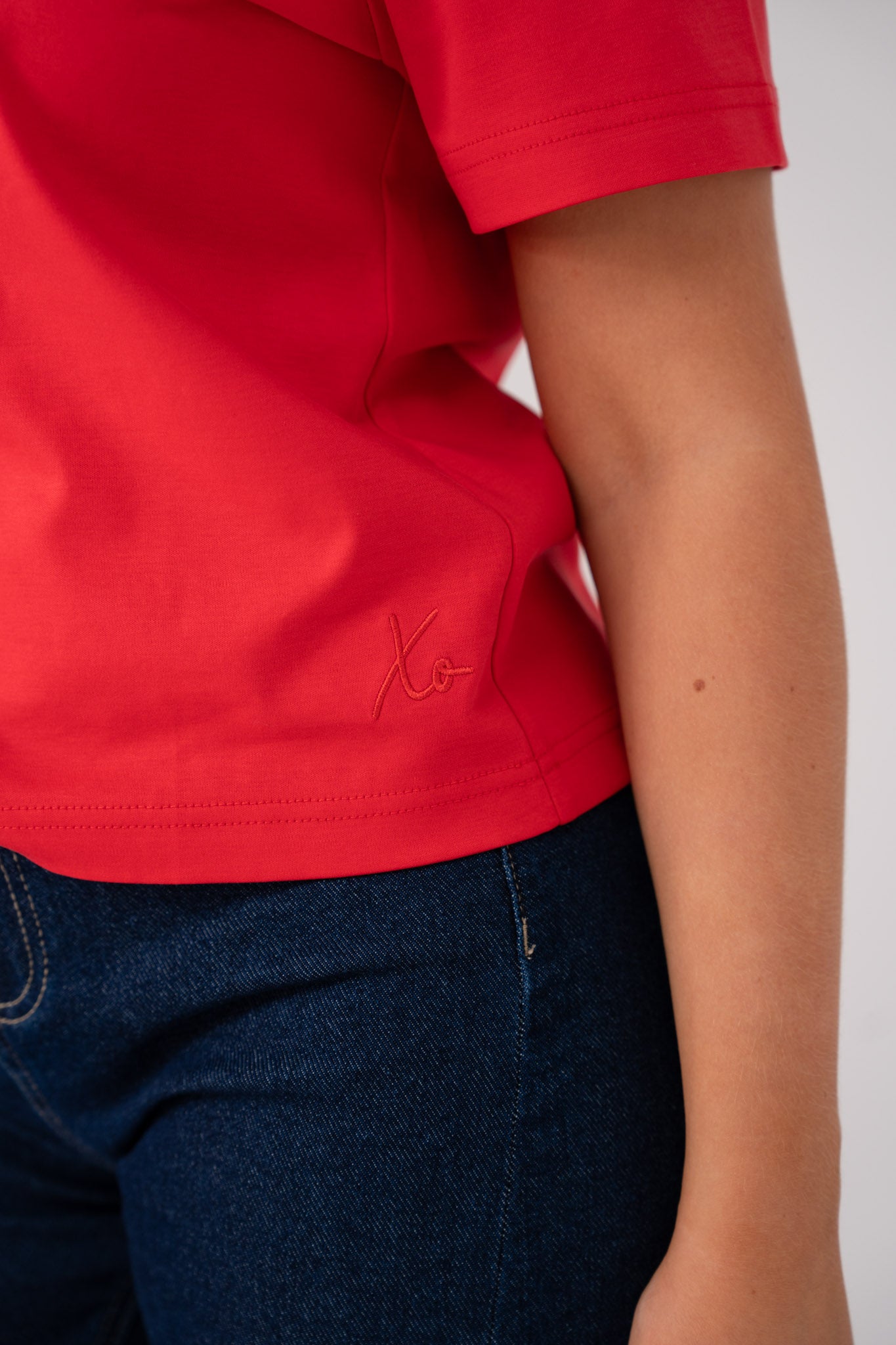 Love Laura Basic T-Shirt In Red