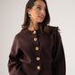Love Laura Cardigan In Chocolate