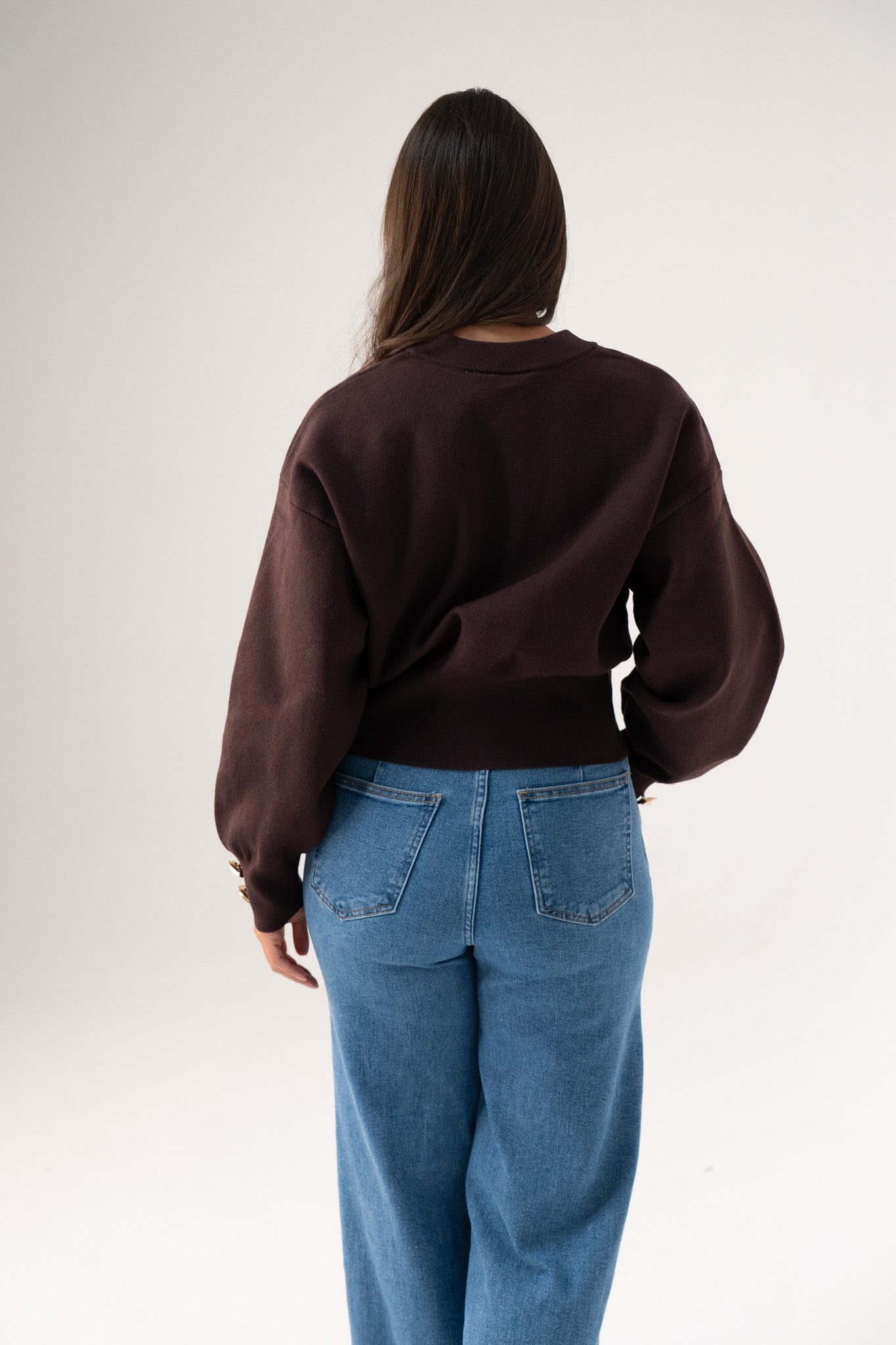 Love Laura Cardigan In Chocolate