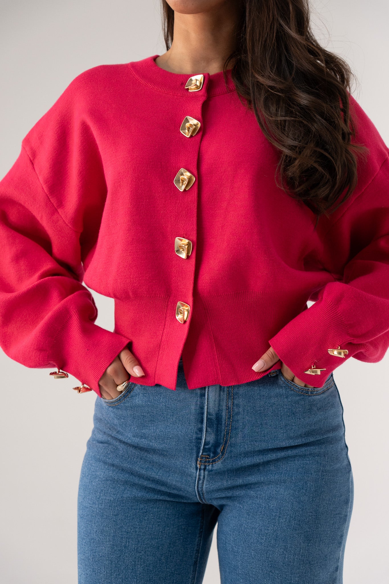 Love Laura Cardigan In Pink