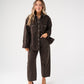 Love Laura Denim Shacket In Dark Leopard Print