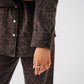Love Laura Denim Shacket In Dark Leopard Print