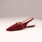 Love Laura Slingback Pump In Burgundy