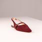 Love Laura Slingback Pump In Burgundy