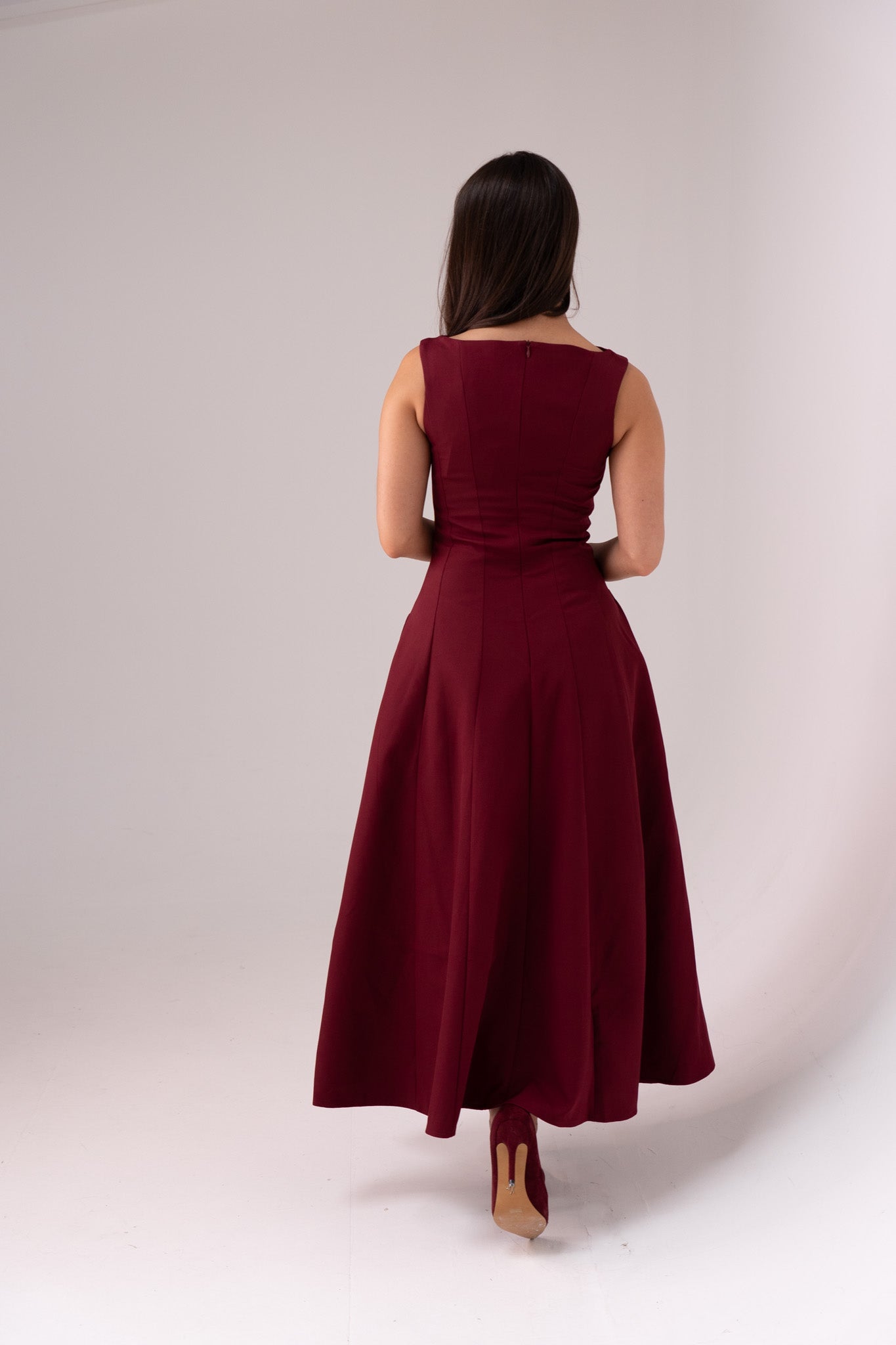 Love Laura Forever Dress In Burgundy