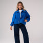 Love Laura Funnel Neck Jacket In Blue