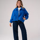 Love Laura Funnel Neck Jacket In Blue