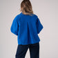 Love Laura Funnel Neck Jacket In Blue