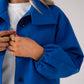 Love Laura Funnel Neck Jacket In Blue