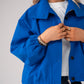 Love Laura Funnel Neck Jacket In Blue