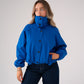Love Laura Funnel Neck Jacket In Blue