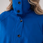 Love Laura Funnel Neck Jacket In Blue