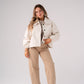 Love Laura Funnel Neck Jacket In Nude