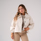 Love Laura Funnel Neck Jacket In Nude