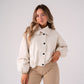 Love Laura Funnel Neck Jacket In Nude