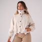 Love Laura Funnel Neck Jacket In Nude