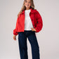 Love Laura Funnel Neck Jacket In Red