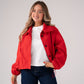Love Laura Funnel Neck Jacket In Red