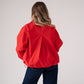Love Laura Funnel Neck Jacket In Red