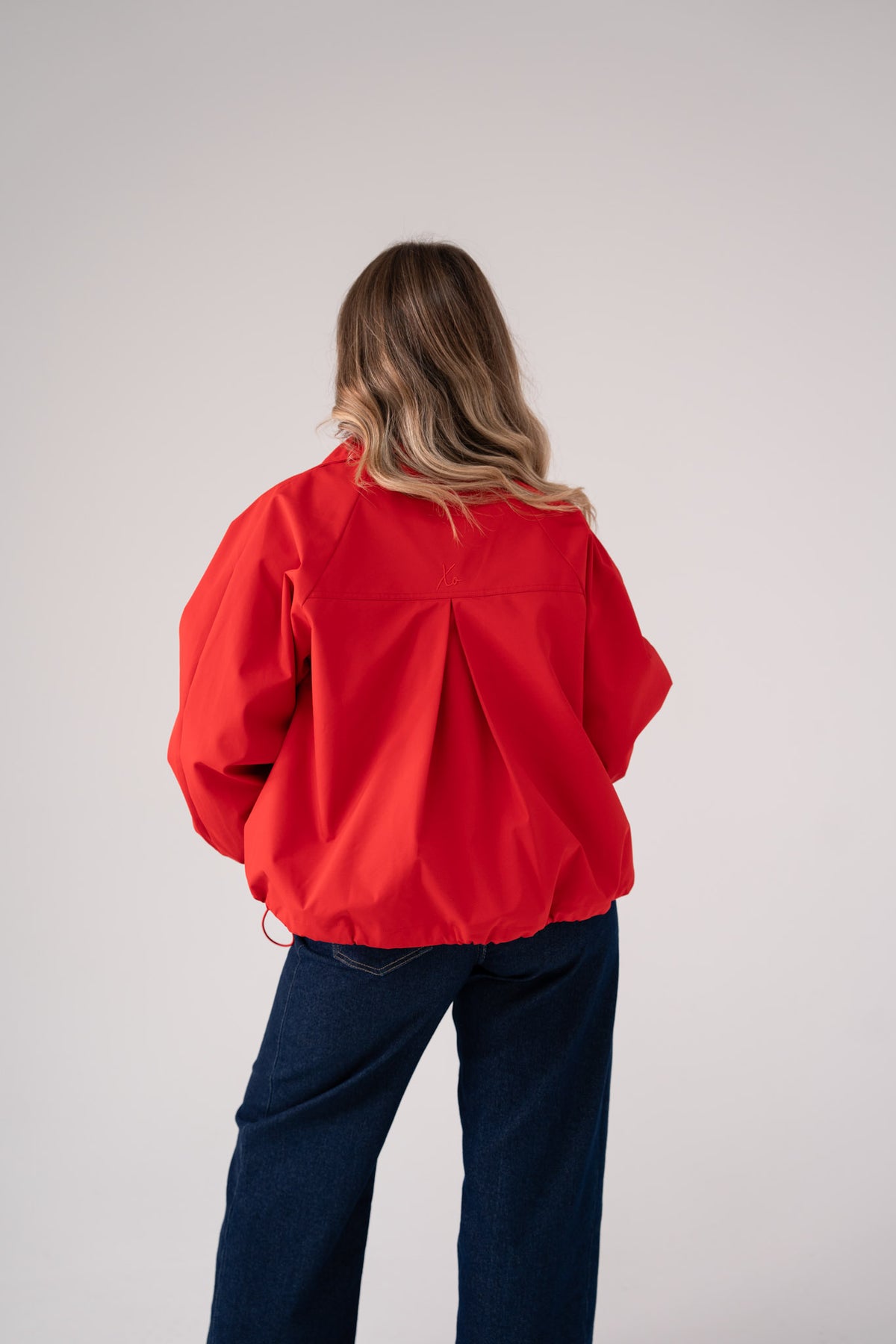 Love Laura Funnel Neck Jacket In Red