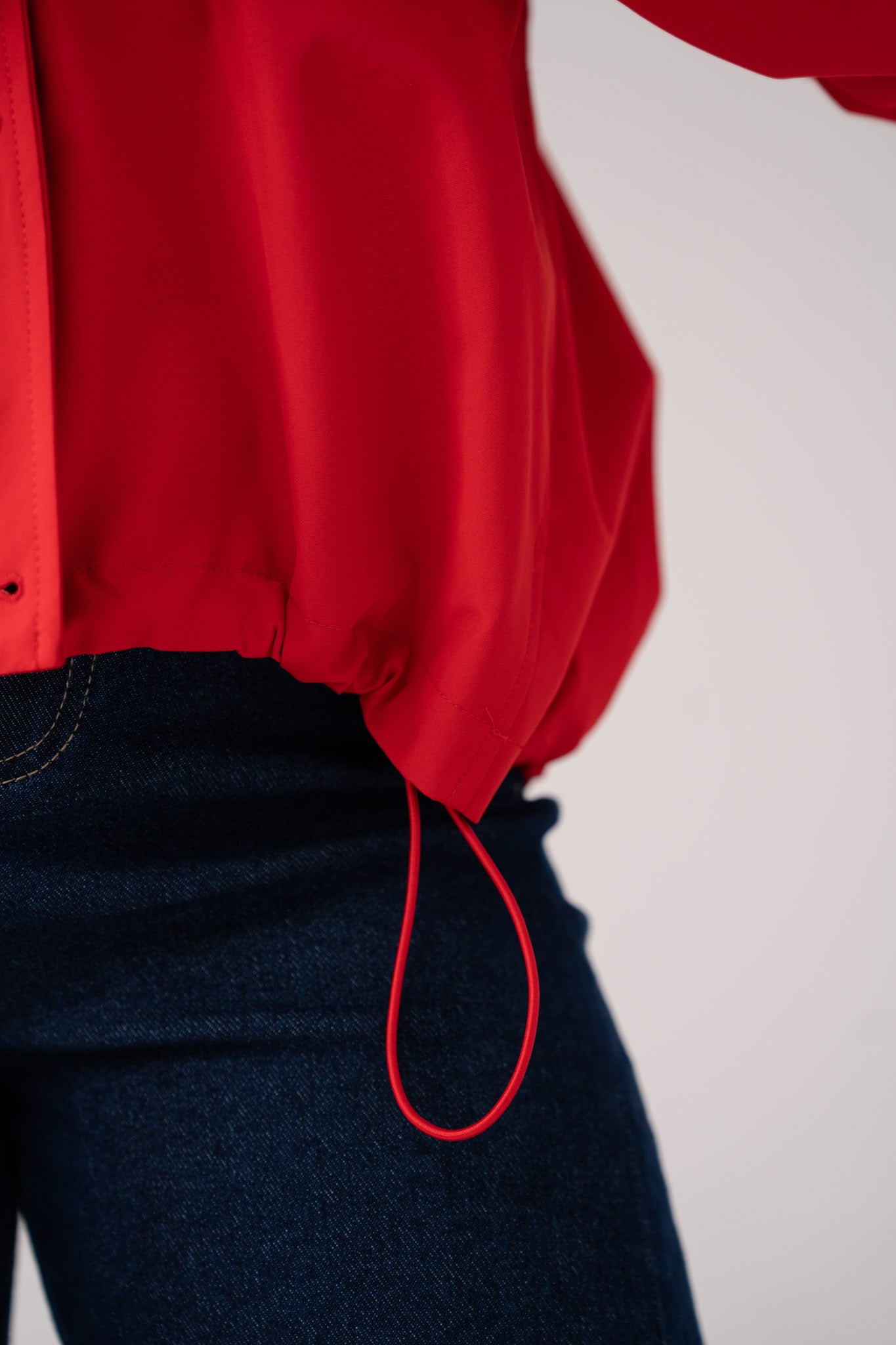 Love Laura Funnel Neck Jacket In Red