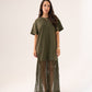 Love Laura Contrast T-Shirt Dress In Khaki