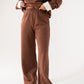 Love Laura Leisure Trousers In Tan