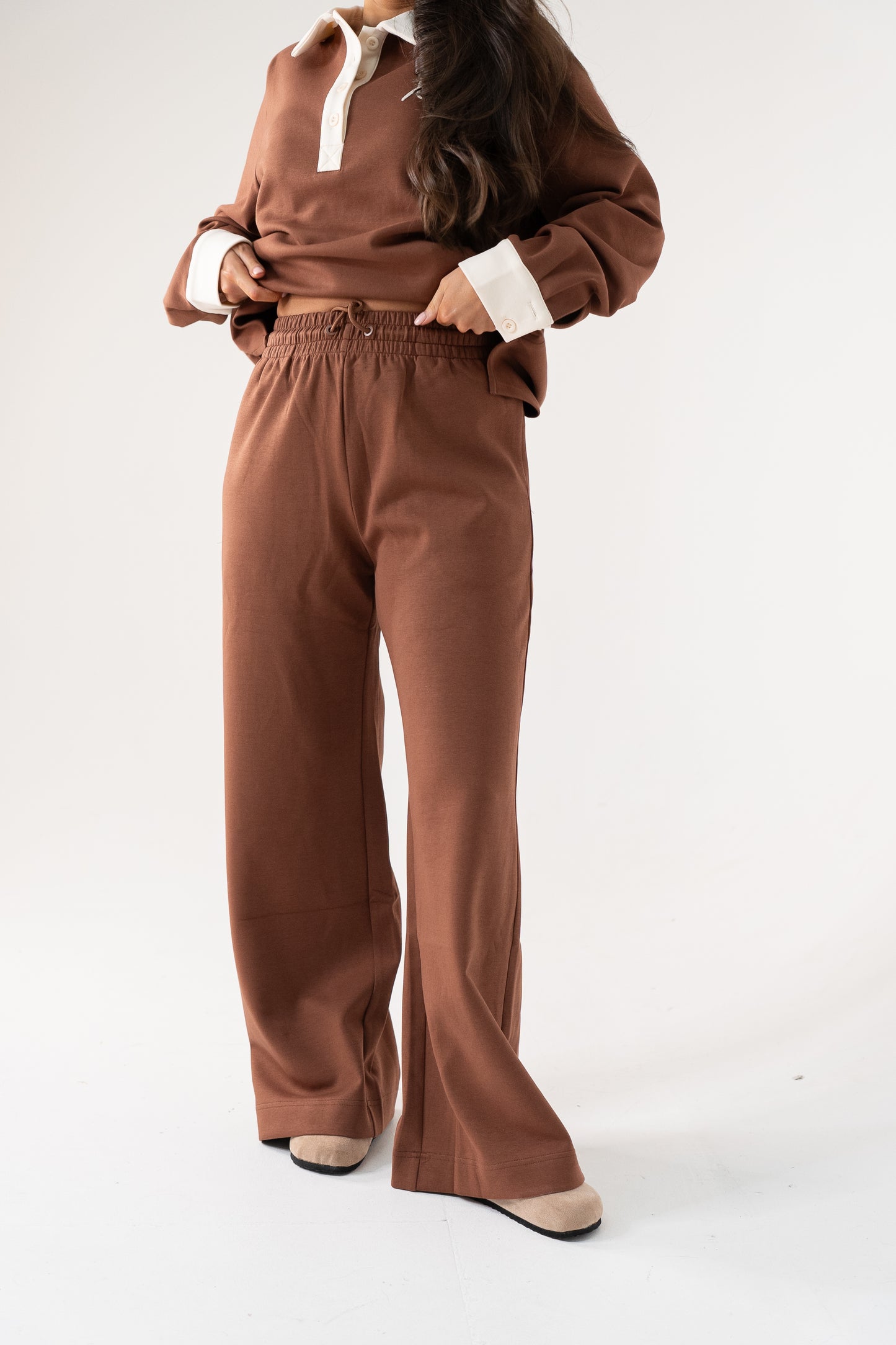 Love Laura Leisure Trousers In Tan