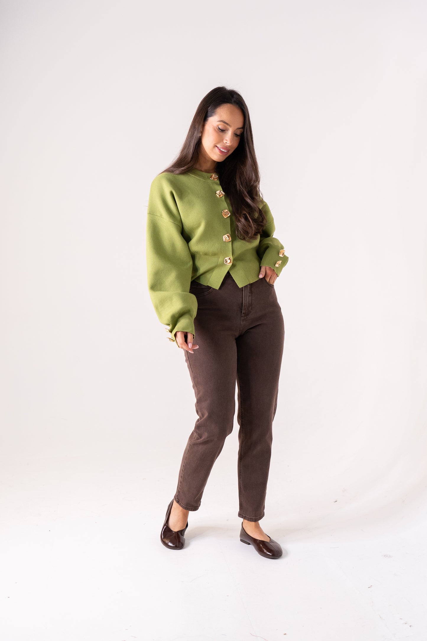 Love Laura Mom Jeans In Chocolate