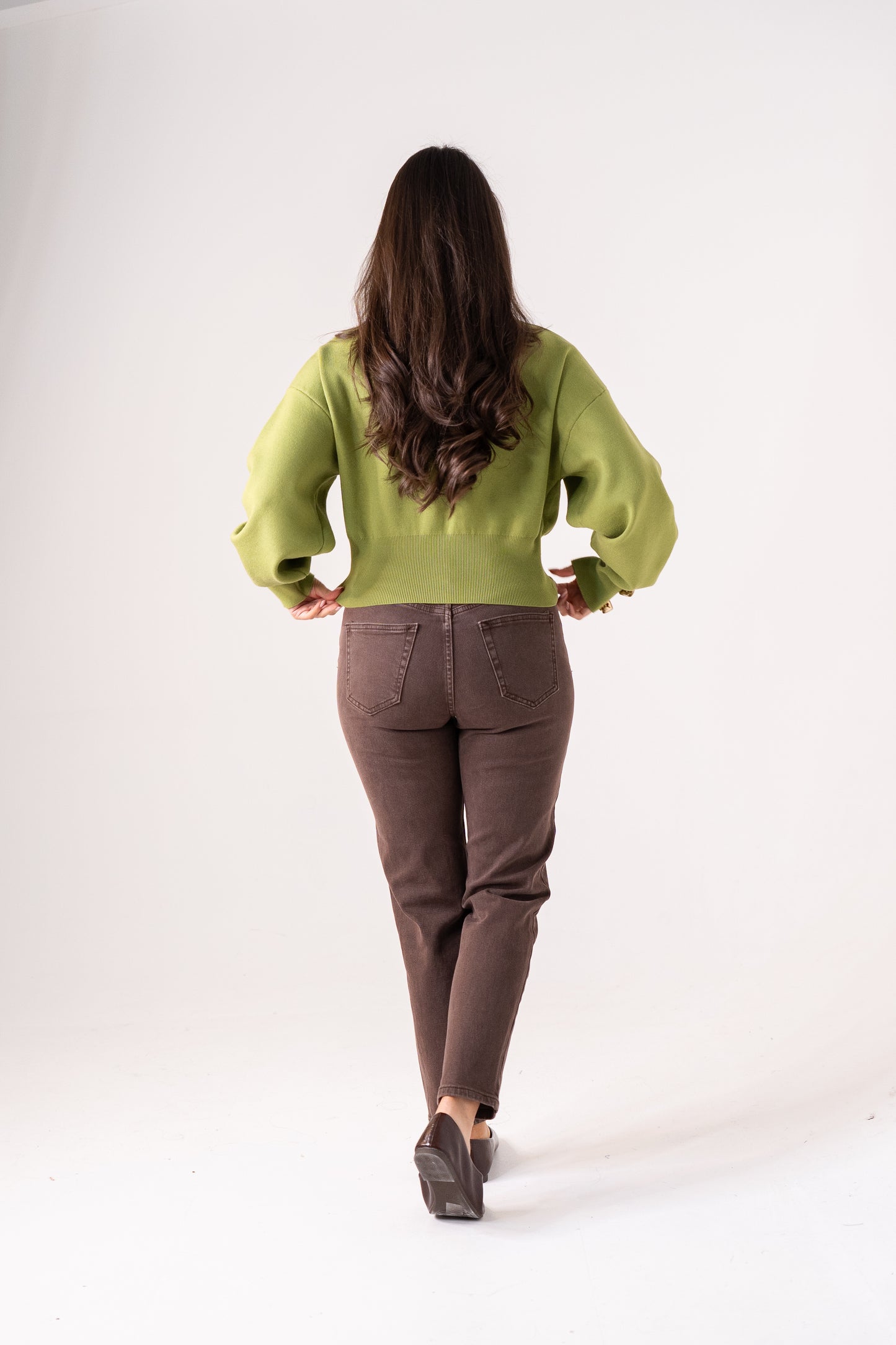 Love Laura Mom Jeans In Chocolate