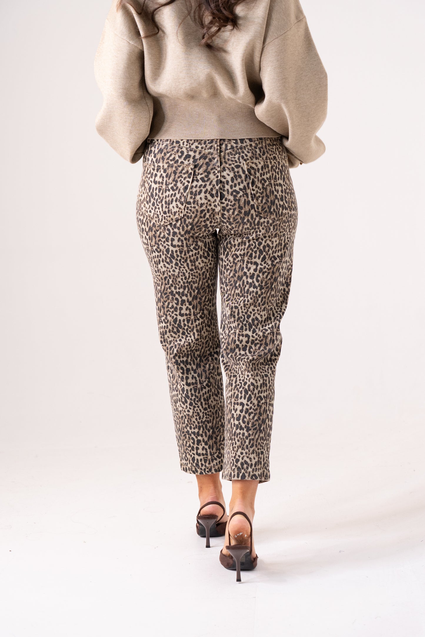 Love Laura Mom Jeans In Leopard